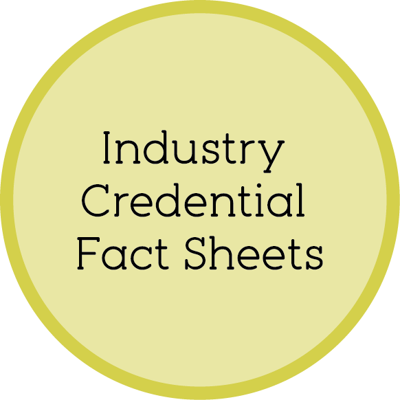 Industry Credential Fact Sheets